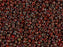 Rocailles 15/0 Opak Roter Granat Picasso Japanische Glasperlen Miyuki Farbe_Red Farbe_ Brown Farbe_ Multicolored