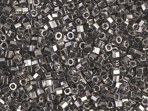 Delica Beads Cut 10/0 Vernickelt Japanische Glasperlen Miyuki Farbe_Grey