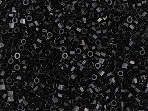 Delica Beads Cut 11/0 Schwarz Japanische Glasperlen Miyuki Farbe_Blue