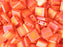 Tila™ Glasperlen  5x5 mm 2-Loch  Opak Orange mattiert AB Japanische Glasperlen Miyuki Farbe_Orange Farbe_ Multicolored