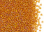 Rocailles 10/0 Hyyzinth schimmernd versilbertes Loch Tschechisches Glas Color_Orange
