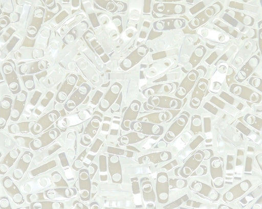 Quarter Tila™ Glasperlen 5x1.2x1.9 mm 2-Loch White Pearl Ceylon Japanische Glasperlen Miyuki Farbe_White