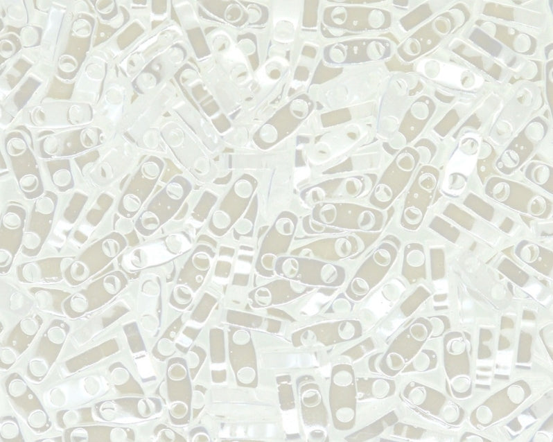 Quarter Tila™ Glasperlen 5x1.2x1.9 mm 2-Loch White Pearl Ceylon Japanische Glasperlen Miyuki Farbe_White