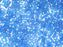 Quarter Tila™ Glasperlen 5x1.2x1.9 mm 2-Loch Transparent Blau Capri mattiert AB Japanische Glasperlen Miyuki Farbe_Blue