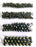 1 St. Fire Polished Glasperlen Set rund 3mm, 4mm, 6mm, 8mm, Dunkelgrün Metallic, Tschechisches Glas