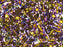 Quarter Tila™ Glasperlen 5x1.2x1.9 mm 2-Loch Palldiniert  Japanische Glasperlen Miyuki Farbe_Purple Farbe_ Gold