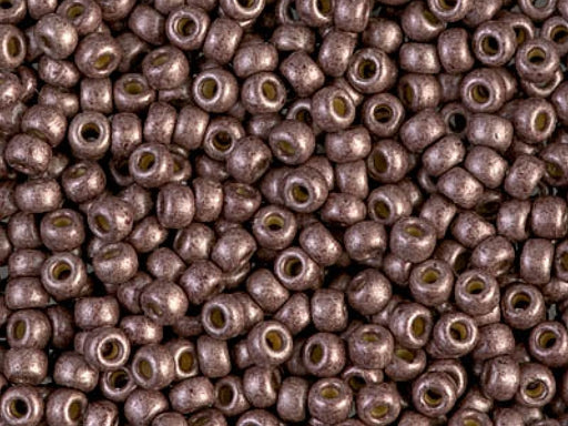 Rocailles 8/0 Matt Duracoat galvanisiert Dark Malve Japanische Glasperlen Miyuki Farbe_Brown