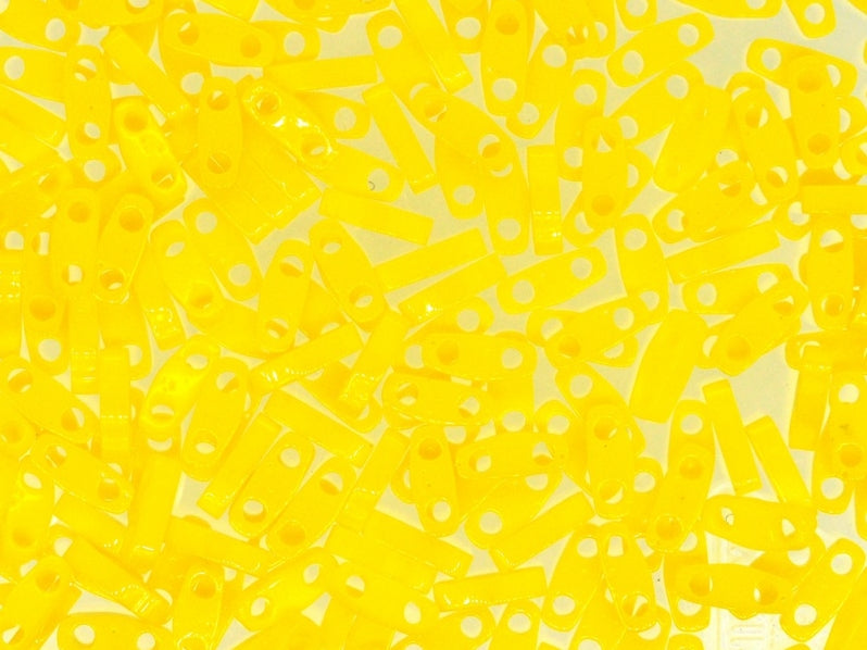 Quarter Tila™ Glasperlen 5x1.2x1.9 mm 2-Loch Opak Gelb Japanische Glasperlen Miyuki Farbe_Yellow