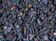 Quarter Tila™ Glasperlen 5x1.2x1.9 mm 2-Loch Mattiert Multi irisierend  Japanische Glasperlen Miyuki Farbe_Purple