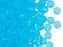 Trompetenblumenperlen 10x12 mm Aquamarin matt Tschechisches Glas Farbe_Blue