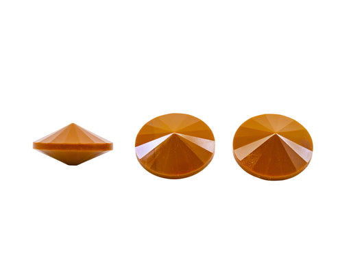 2 pcs Matubo Rivoli 16 mm, Opak Schokolade, Tschechisches Glas (Matubo Rivoli)