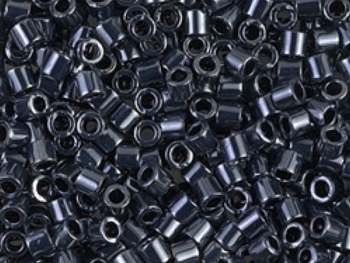 Delica Rocailles 8/0 Gunmetal Japanische Glasperlen Miyuki Farbe_Grey