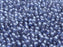 Runde Perlen 4 mm Kristall Blau Luster Tschechisches Glas  Blue