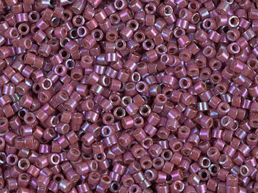 Delica Glasperlen 15/0 Himbeer Metallic Gold irisierend Japanische Glasperlen Miyuki Color_Pink Color_Multicolored