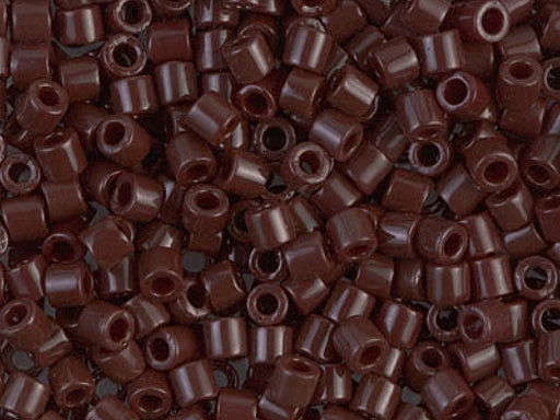 Delica Rocailles 8/0 Opak Schokoladenbraun Japanische Glasperlen Miyuki Farbe_Brown