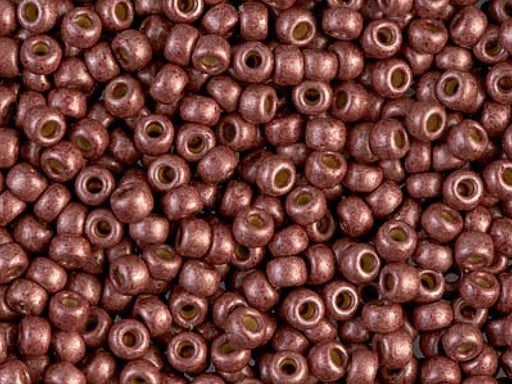Rocailles 8/0 Matt Duracoat galvanisiert Dark Berry Japanische Glasperlen Miyuki Farbe_Red