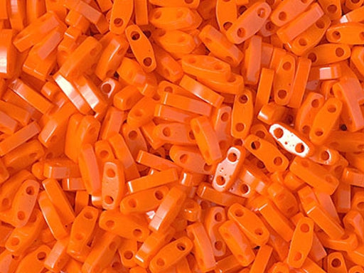 Quarter Tila™ Glasperlen 5x1.2x1.9 mm 2-Loch Opak Orange Japanische Glasperlen Miyuki Farbe_Orange