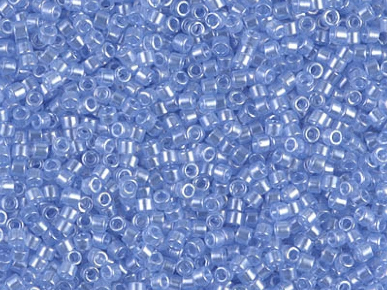 Delica Glasperlen 15/0 Transparent Blasshimmelblau Japanische Glasperlen Miyuki Color_Blue