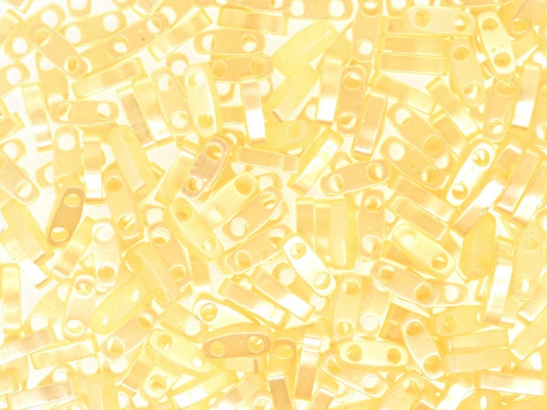 Quarter Tila™ Glasperlen 5x1.2x1.9 mm 2-Loch Altspitze Ceylon Japanische Glasperlen Miyuki Farbe_Yellow