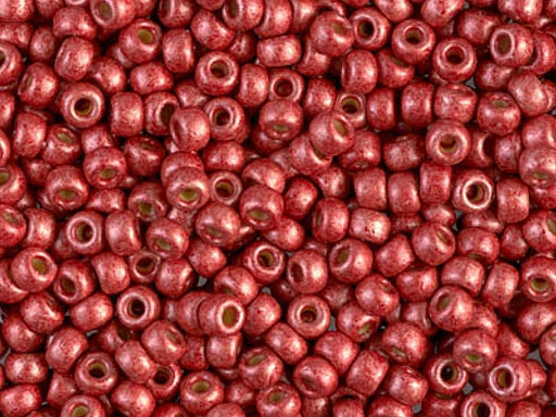 Rocailles 8/0 Matt Duracoat galvanisiert Berry Japanische Glasperlen Miyuki Farbe_Red