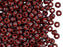 Rocailles 5/0 Rot mit schwarz-weißen Streifen Tschechisches Glas Farbe_Red Farbe_ Black Farbe_ White