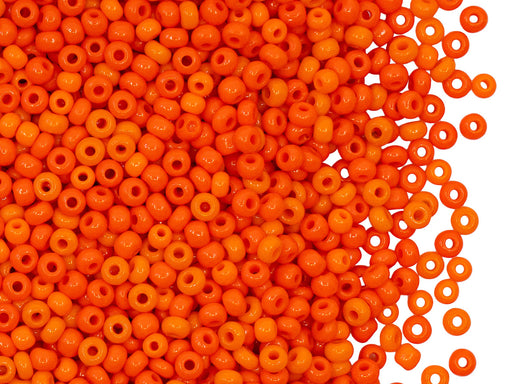 Rocailles 9/0 Opak Orange  Tschechisches Glas  Farbe_Orange
