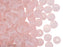 Trompetenblumenperlen 10x12 mm Hellrosa matt Tschechisches Glas Farbe_Pink