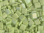 Tila™ Glasperlen  5x5 mm 2-Loch  Opak Chartreuse mattiert AB Japanische Glasperlen Miyuki Farbe_Green Farbe_ Multicolored