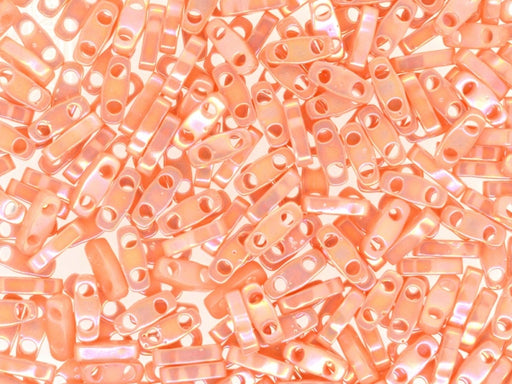 Quarter Tila™ Glasperlen 5x1.2x1.9 mm 2-Loch Opak Lachsfarben Luster Japanische Glasperlen Miyuki Farbe_Pink