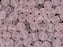 50 pcs Trompetenblumenperlen 10x12 mm, Hellrosa matt, Tschechisches Glas (Round Beads)