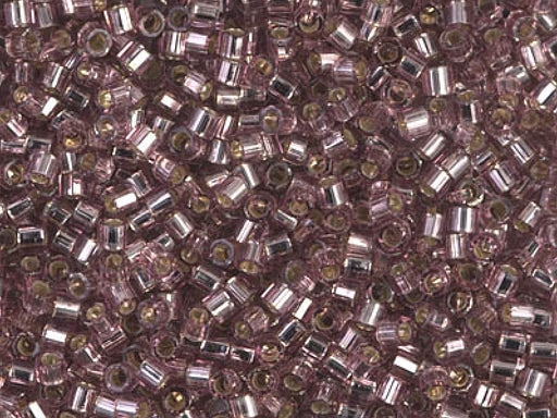 Delica Beads Cut 10/0 Rauchamethyst Silber Japanische Glasperlen Miyuki Farbe_Purple Farbe_ Silver