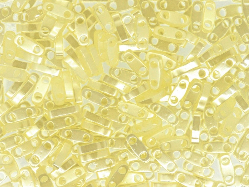 Quarter Tila™ Glasperlen 5x1.2x1.9 mm 2-Loch Buttercreme Ceylon Japanische Glasperlen Miyuki Farbe_Yellow