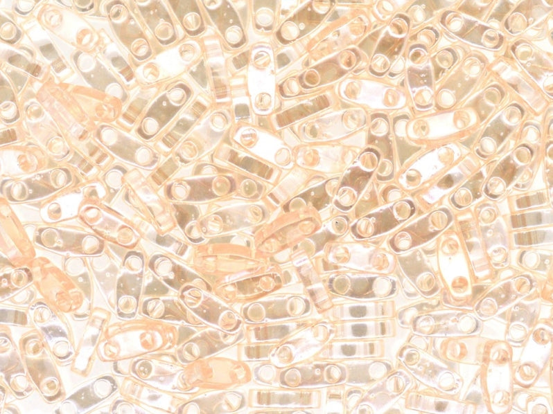 Quarter Tila™ Glasperlen 5x1.2x1.9 mm 2-Loch Hellrose Luster Japanische Glasperlen Miyuki Farbe_Pink