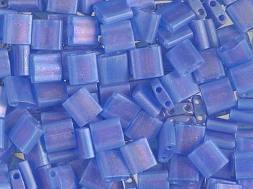 Tila™ Glasperlen  5x5 mm 2-Loch  Transparent Saphir AB Japanische Glasperlen Miyuki Farbe_Blue Farbe_ Multicolored