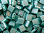 Tila™ Glasperlen  5x5 mm 2-Loch  Opak Türkisgrün mattiert AB Japanische Glasperlen Miyuki Farbe_Green Farbe_ Multicolored