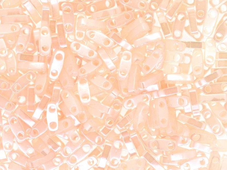 Quarter Tila™ Glasperlen 5x1.2x1.9 mm 2-Loch Pink Pearl Ceylon Japanische Glasperlen Miyuki Farbe_Pink