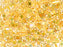 Quarter Tila™ Glasperlen 5x1.2x1.9 mm 2-Loch Transparent Rauchamethyst AB Japanische Glasperlen Miyuki Farbe_Yellow