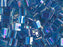 Tila™ Glasperlen  5x5 mm 2-Loch  Transparent Blau Capri AB Japanische Glasperlen Miyuki Farbe_Blue Farbe_ Multicolored