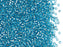 Rocailles 11/0 Azure Blau mit silbergefärbtem quadratischem Loch Tschechisches Glas Farbe_Blue Farbe_ Silver