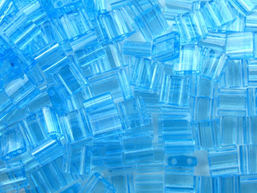 Tila™ Glasperlen  5x5 mm 2-Loch  Hellblau Japanische Glasperlen Miyuki Farbe_Blue