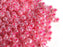 Rocailles 6/0 Hellrosa Opak Perlmutt Tschechisches Glas  Pink