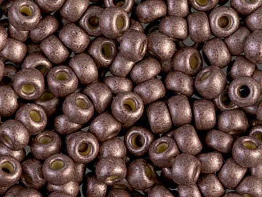 Rocailles 6/0 Matt Duracoat galvanisiert Dark Malve Japanische Glasperlen Miyuki Farbe_Brown