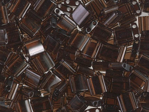 Tila™ Glasperlen  5x5 mm 2-Loch  Transparent Braun Japanische Glasperlen Miyuki Farbe_Brown