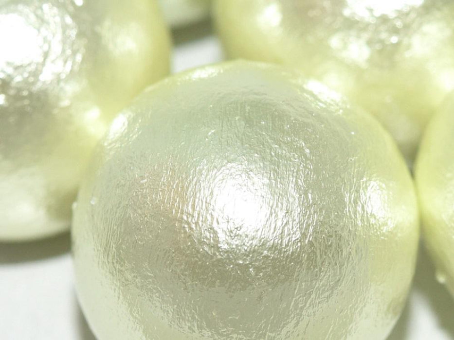Cotton Pearls 20 mm Minzgrün  Japanische Glasperlen Miyuki Green