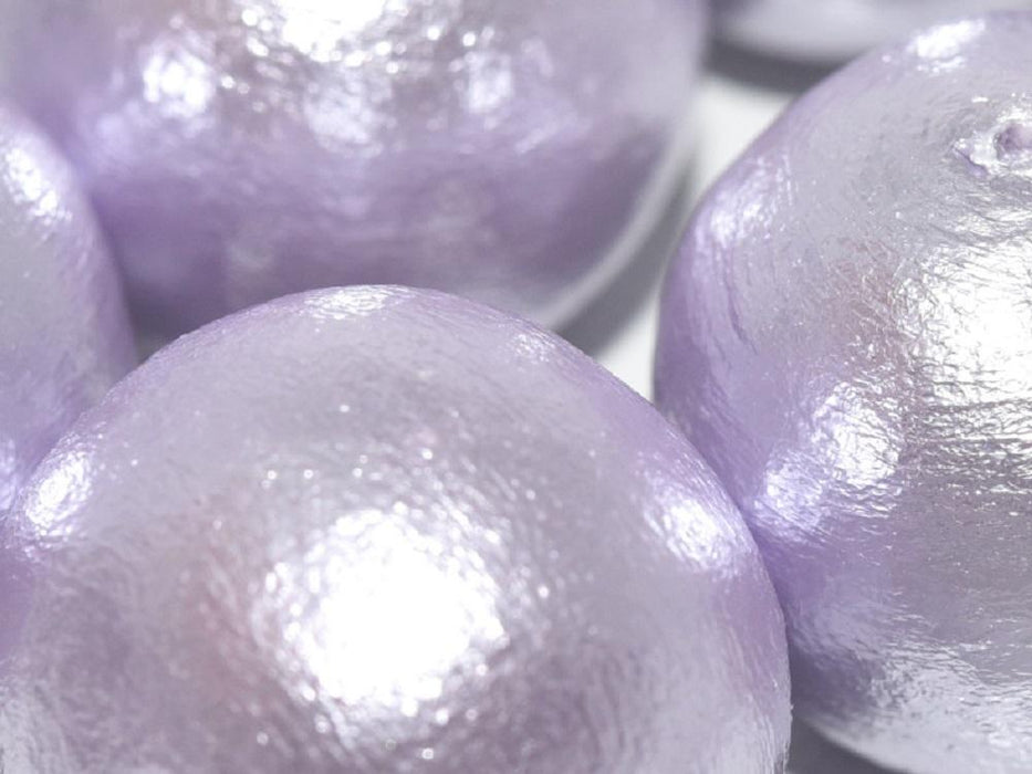 Cotton Pearls 20 mm Lavendel Japanische Glasperlen Miyuki Purple
