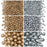 1 St. Fire Polished Glasperlen Set rund  3mm, 4mm, 8mm, 2 Farben, Kristall Bronze Blass Gold Matt und Kristall Labrador voll