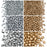 1 St. Fire Polished Glasperlen Set rund 3mm, 4mm, 6mm, 2 Farben, Kristall Bronze Blass Gold Matt und Kristall Volllabrador, Tschechisches Glas