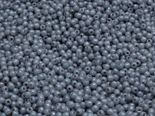 Runde Perlen 2 mm Alabaster Blau Luster Tschechisches Glas  Farbe_Blue