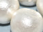 Cotton Pearls 30 mm Weiß Japanische Glasperlen Miyuki White