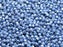 100 St. Fire Polished facettierte Glasperlen rund 3mm, Blau Luster, Tschechisches Glas